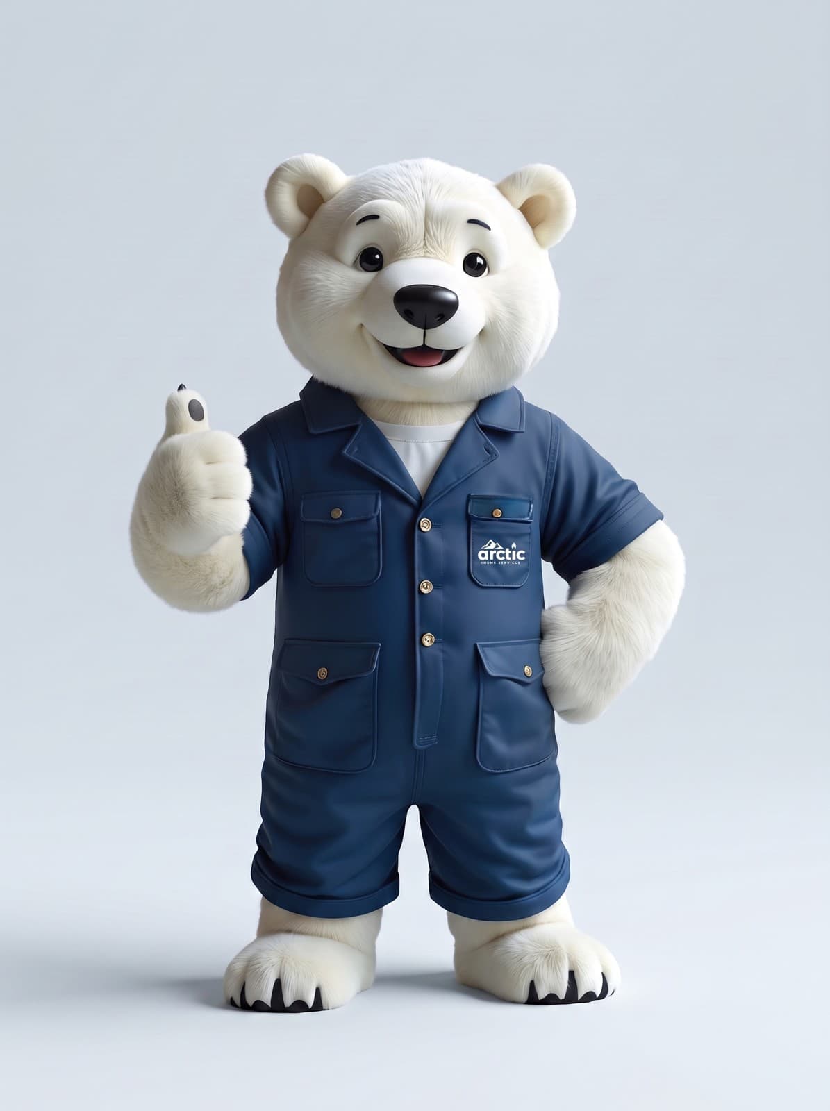 Arctic mascot giving a thumbs up